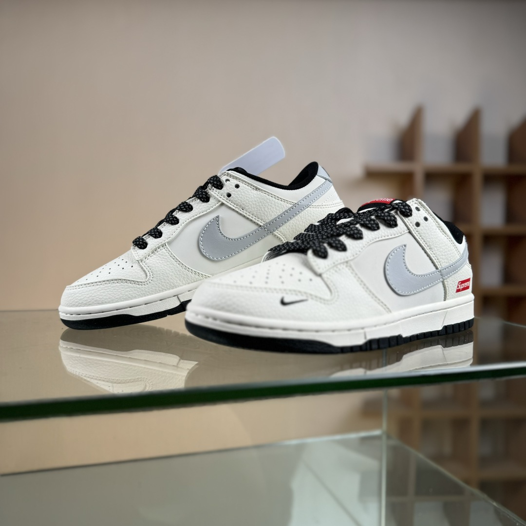 280 Nike SB Dunk Low Supreme联名 米黑灰 周年高端定制 低帮休闲板鞋 JP1628-030