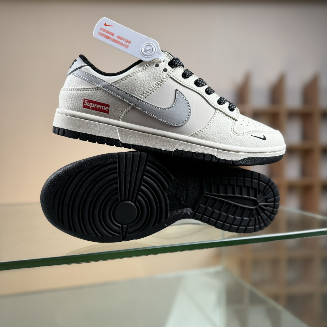 280 Nike SB Dunk Low Supreme联名 米黑灰 周年高端定制 低帮休闲板鞋 JP1628-030