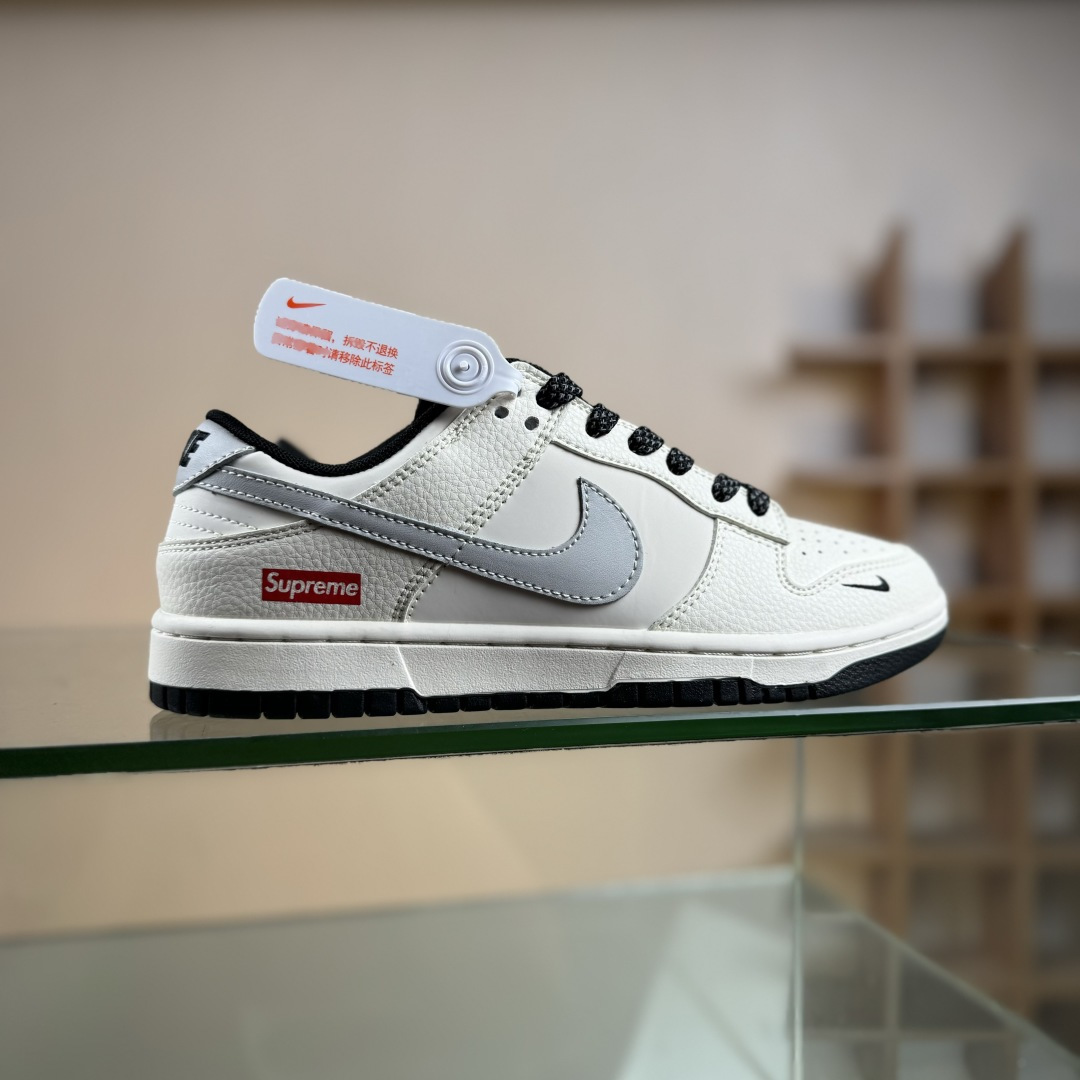280 Nike SB Dunk Low Supreme联名 米黑灰 周年高端定制 低帮休闲板鞋 JP1628-030