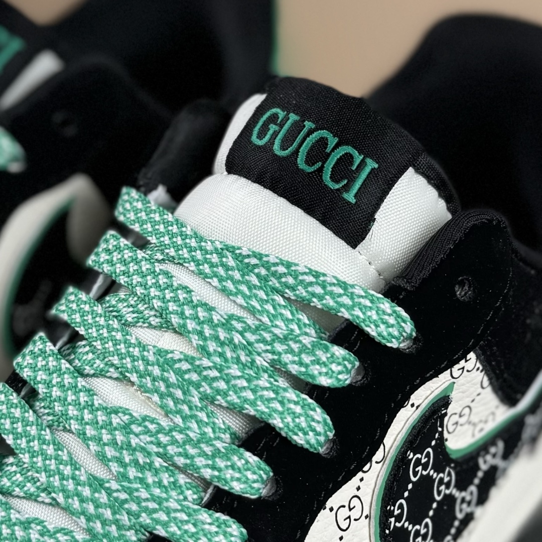 Nike Air Force 1 Low 07 x GUCCI 黑白绿双小勾满天星 KJ1688-024