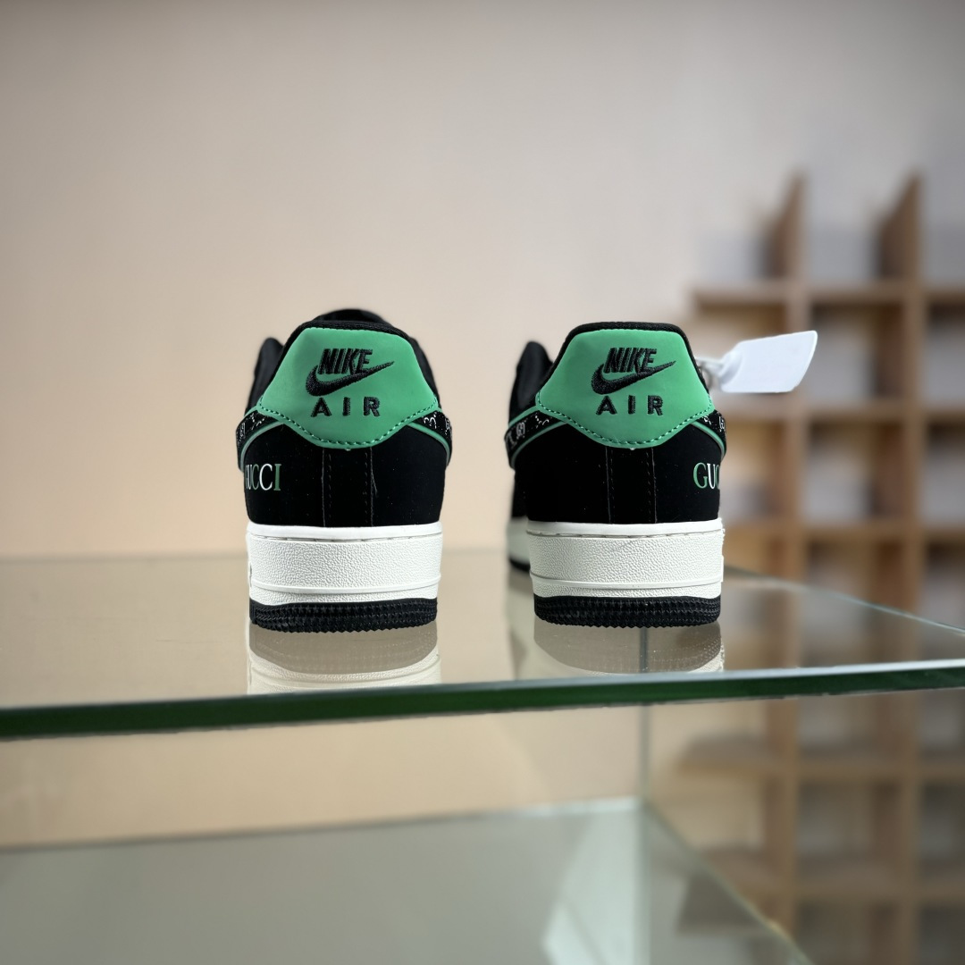 Nike Air Force 1 Low 07 x GUCCI 黑白绿双小勾满天星 KJ1688-024