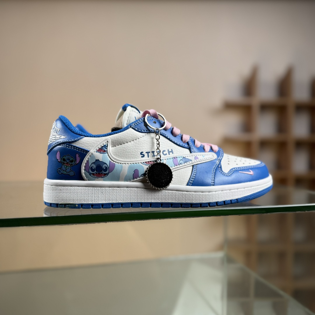 Nike Air Jordan 1 x Travis Scott AJ1倒勾 乔一倒钩 ‘DIY’定制 耐克 低帮文化篮球鞋 DZ5899-023