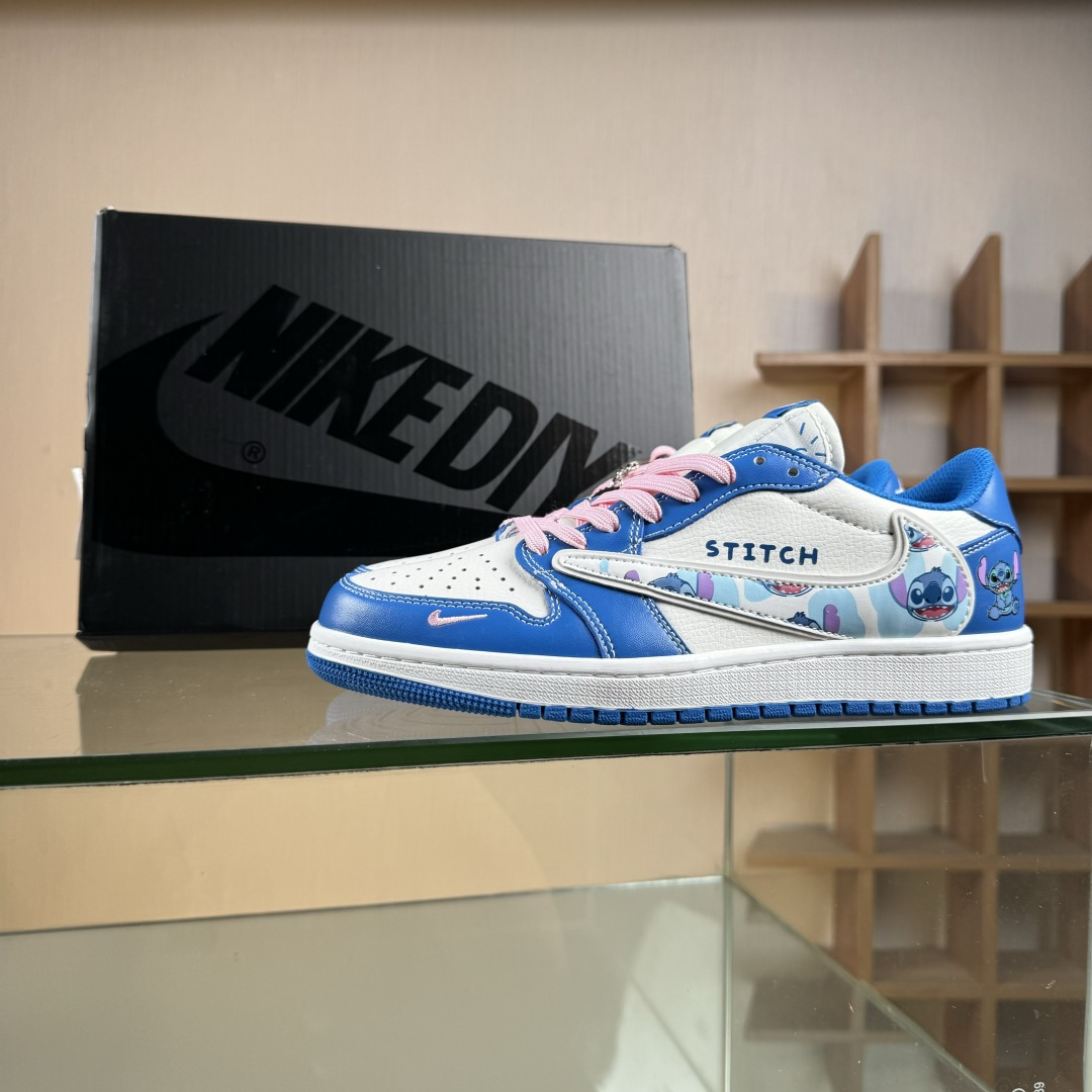 Nike Air Jordan 1 x Travis Scott AJ1倒勾 乔一倒钩 ‘DIY’定制 耐克 低帮文化篮球鞋 DZ5899-023