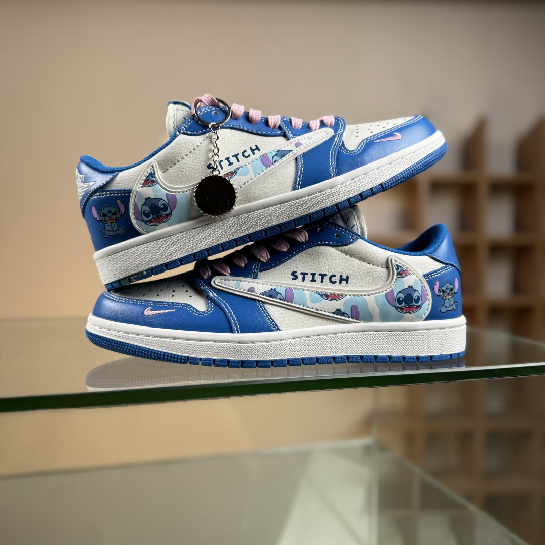 Nike Air Jordan 1 x Travis Scott AJ1倒勾 乔一倒钩 ‘DIY’定制 耐克 低帮文化篮球鞋 DZ5899-023