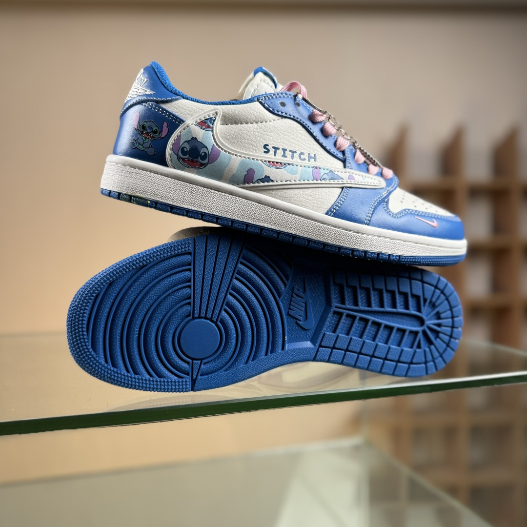 Nike Air Jordan 1 x Travis Scott AJ1倒勾 乔一倒钩 ‘DIY’定制 耐克 低帮文化篮球鞋 DZ5899-023