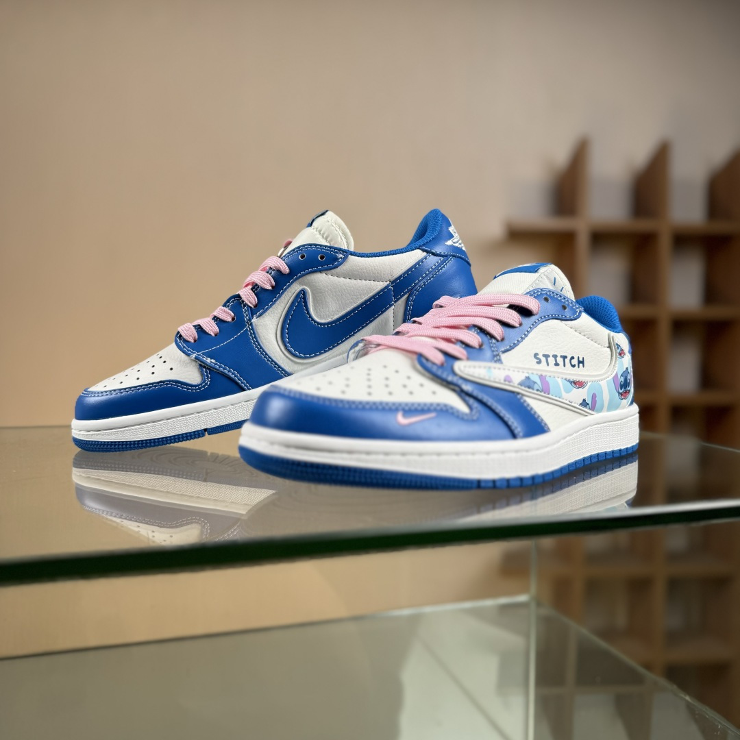 Nike Air Jordan 1 x Travis Scott AJ1倒勾 乔一倒钩 ‘DIY’定制 耐克 低帮文化篮球鞋 DZ5899-023