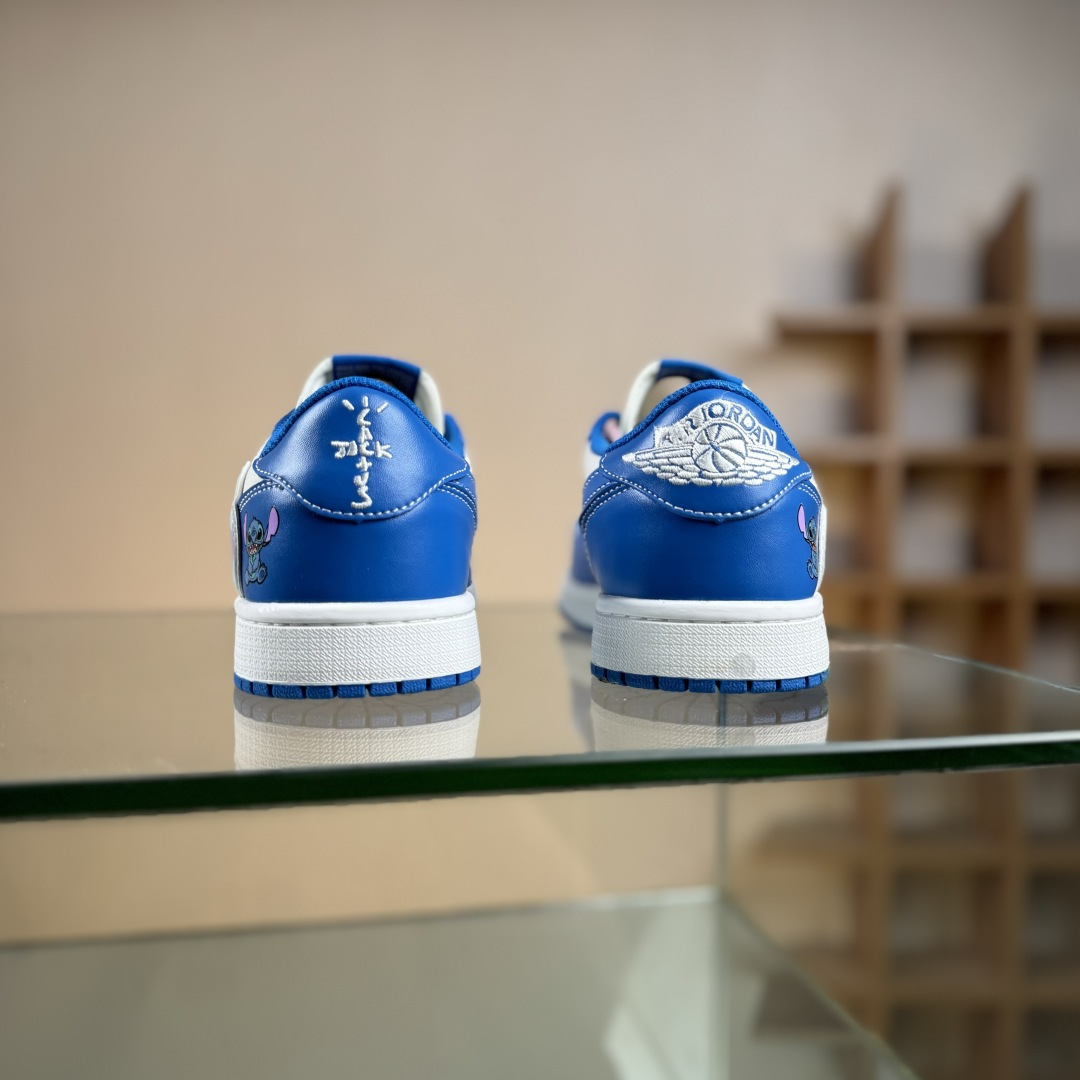 Nike Air Jordan 1 x Travis Scott AJ1倒勾 乔一倒钩 ‘DIY’定制 耐克 低帮文化篮球鞋 DZ5899-023