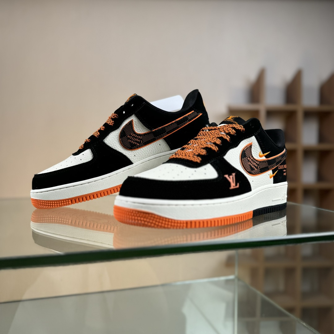 Nike Air Force 1 Low 07 x Louis Vuitton 黑白双小勾满天星 KJ1688-025