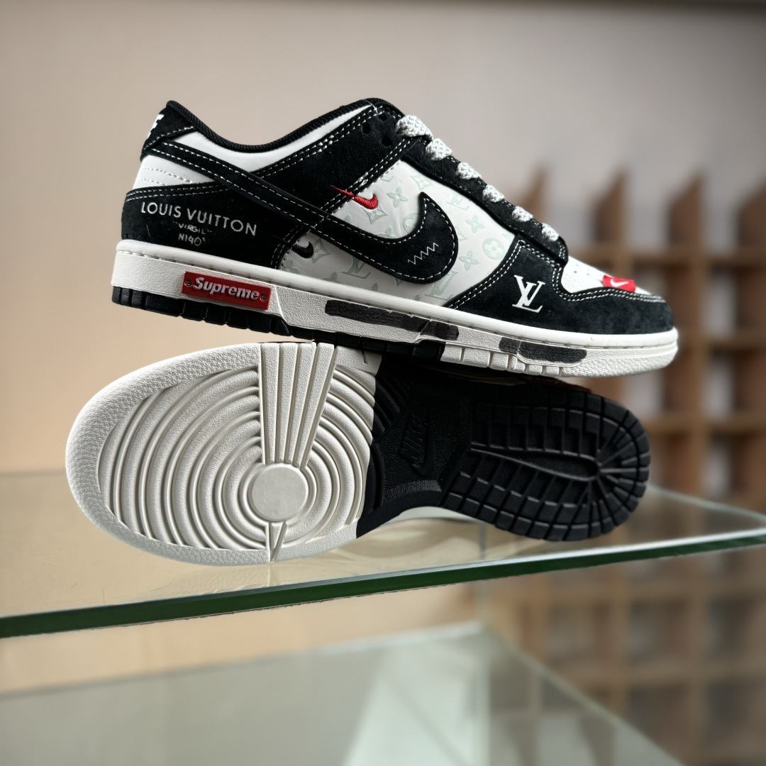 Nike SB Dunk Low LV联名 涂鸦印花 周年高端定制 低帮休闲板鞋 CX5050-Y19