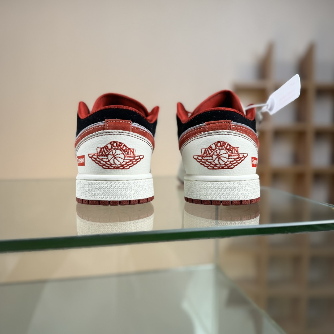 Air Jordan 1 Low AJ1 乔1联名 灰红猪八 高端定制 低帮复古篮球鞋 LD8888-007 Air Jordan 1 Low AJ1 乔1联名 灰红猪八 高端定制 低帮复古篮球鞋 LD8888-007