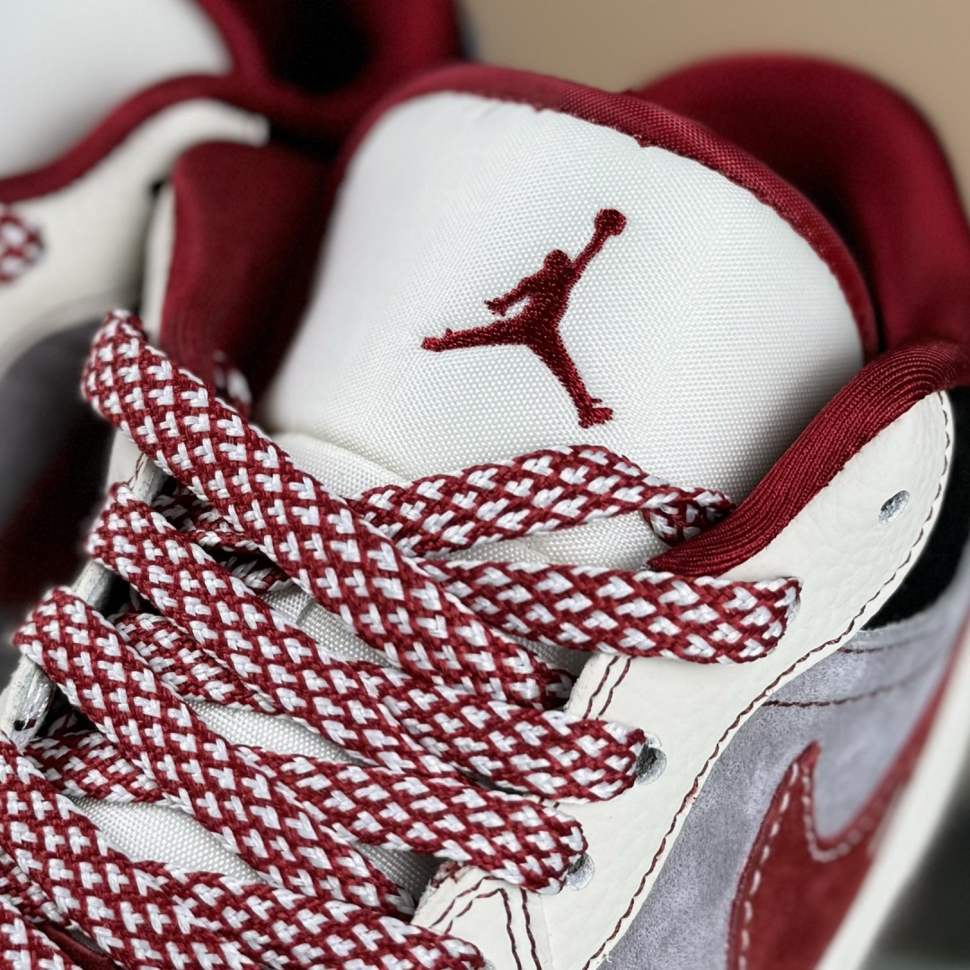 Air Jordan 1 Low AJ1 乔1联名 灰红猪八 高端定制 低帮复古篮球鞋 LD8888-007 Air Jordan 1 Low AJ1 乔1联名 灰红猪八 高端定制 低帮复古篮球鞋 LD8888-007