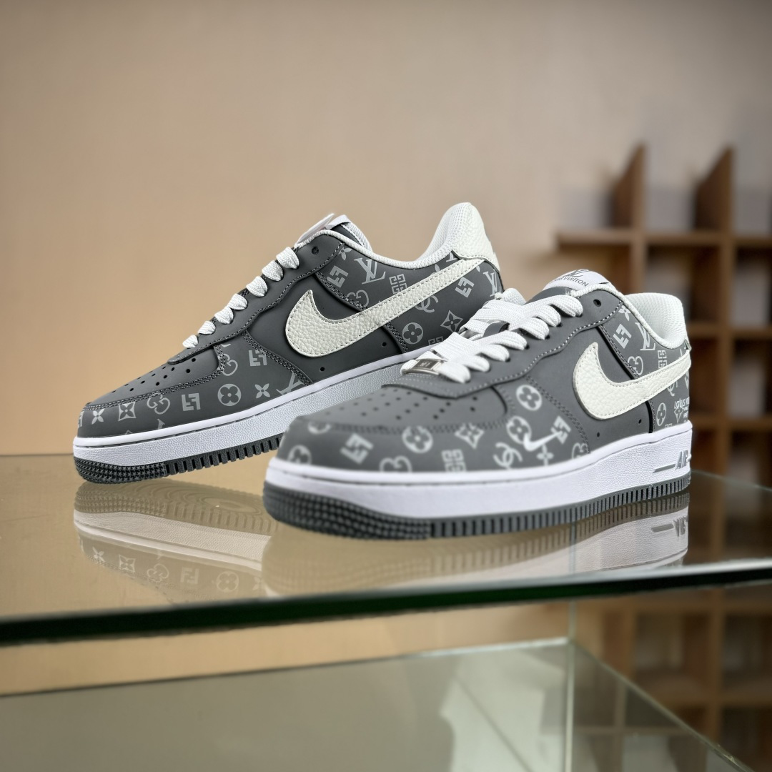Nike Air Force 1'07 Low 联名 灰白印花 空军一号低帮休闲板鞋 NH0601-575