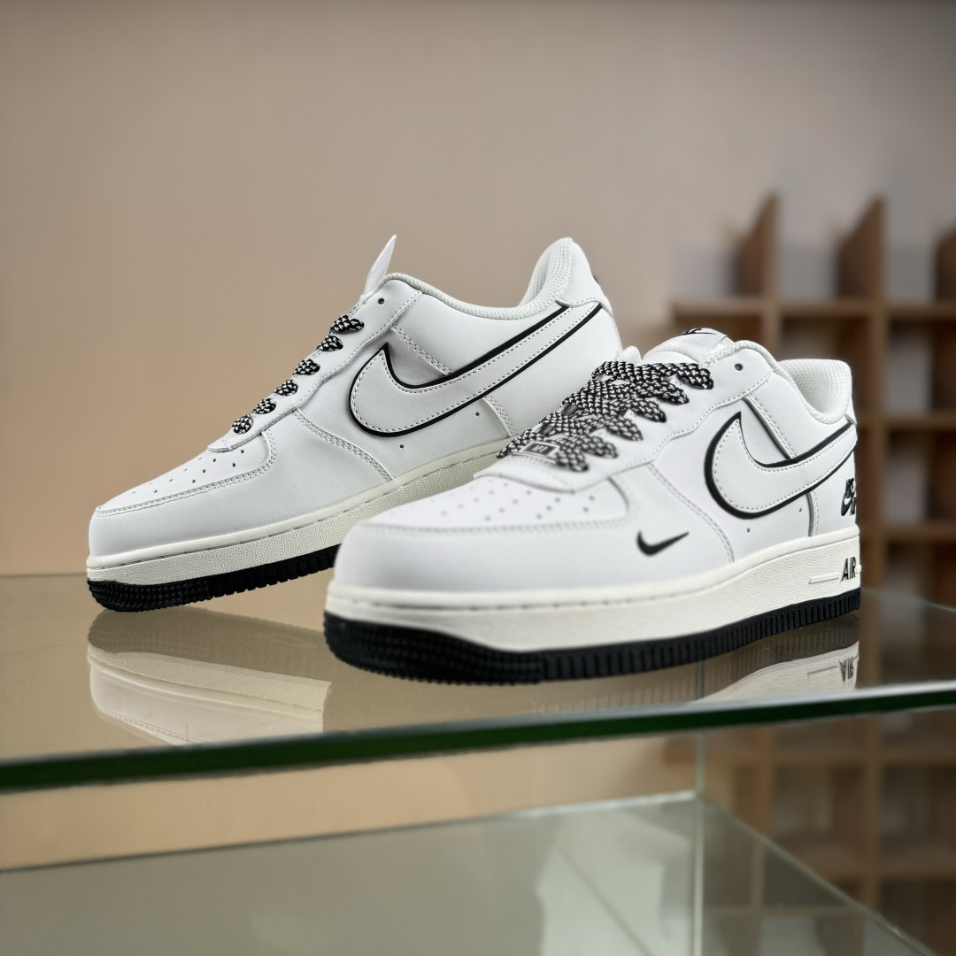 Nike Air Force 1'07 Low 米白黑 空军一号低帮休闲板鞋 CS5288-036
