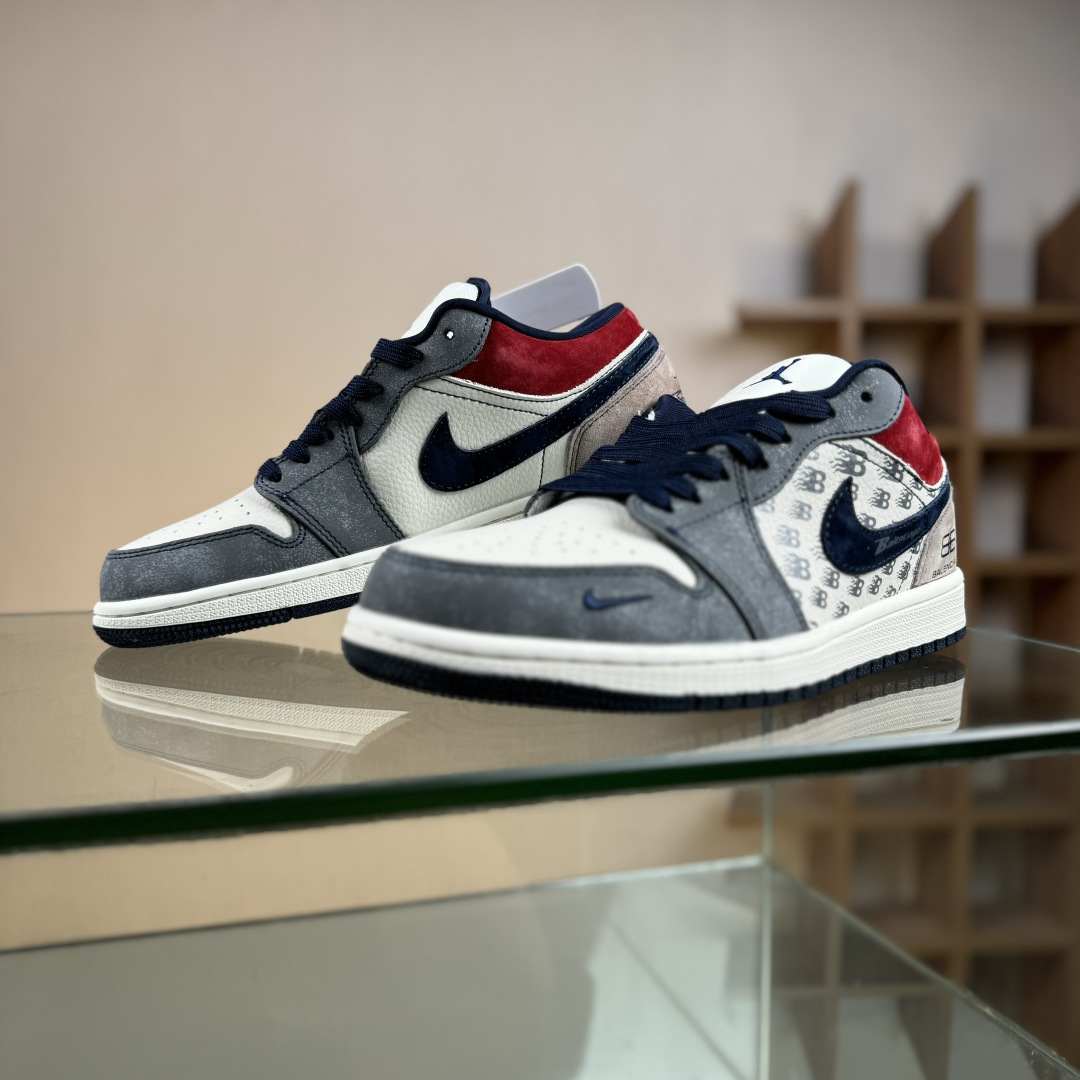 280 Nike Jordan Air Jordan 1 x 巴黎联名 猪八蓝勾乔1休闲低帮 QG1988-008