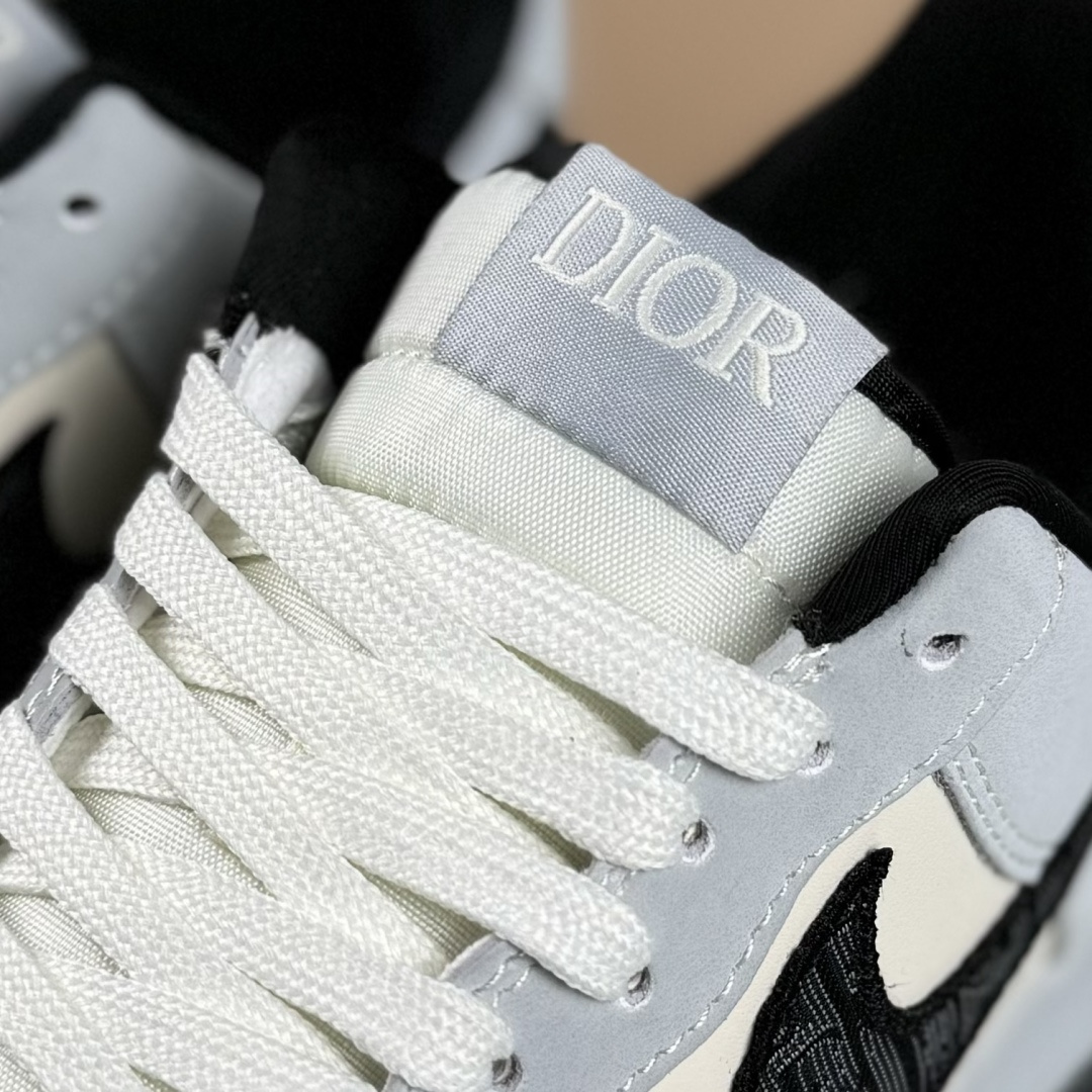 Nike Air Force 1 '07 Low “迪奥联名——花纹米灰黑”空军一号 高端定制 低帮 运动鞋 BK0188-081