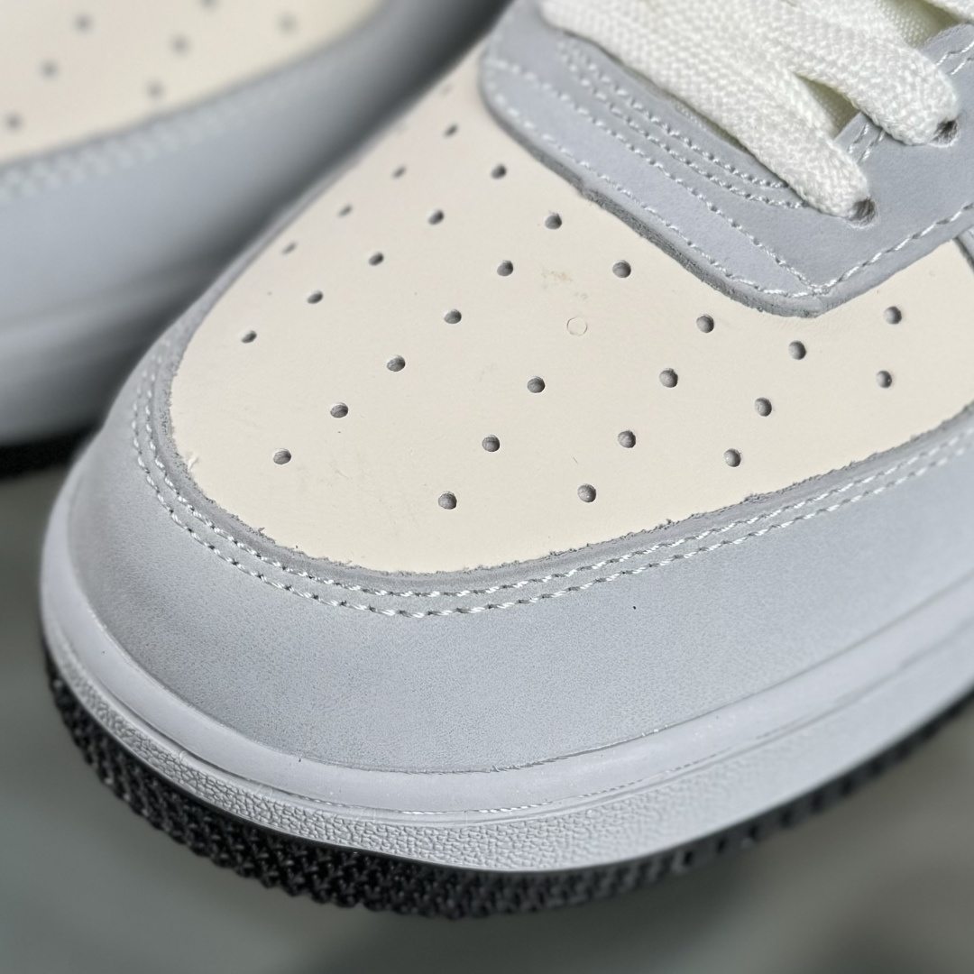 Nike Air Force 1 '07 Low “迪奥联名——花纹米灰黑”空军一号 高端定制 低帮 运动鞋 BK0188-081