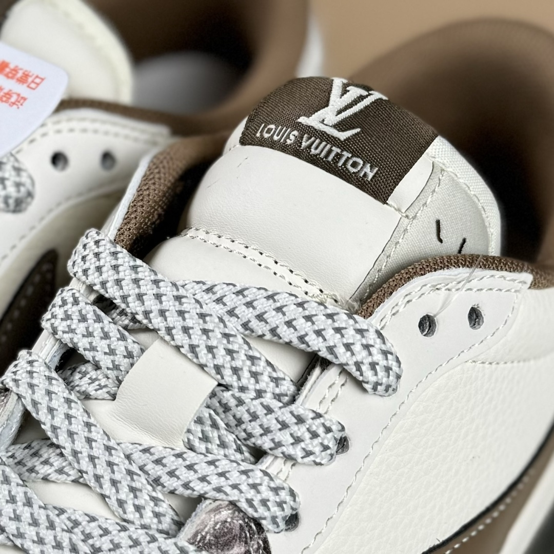 Travis Scott x Fragment Design x Air Jordan 1 Low SP AJ1 乔1LV联名 棕蟒纹 低帮文化休闲板鞋 XS7089-618