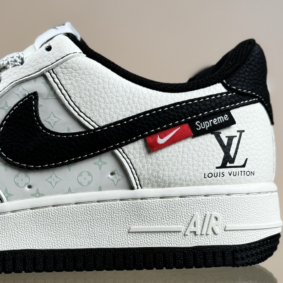 Nike Air Force 1'07 Low LV联名 印花米黑红 空军一号低帮休闲板鞋 MZ9588-812