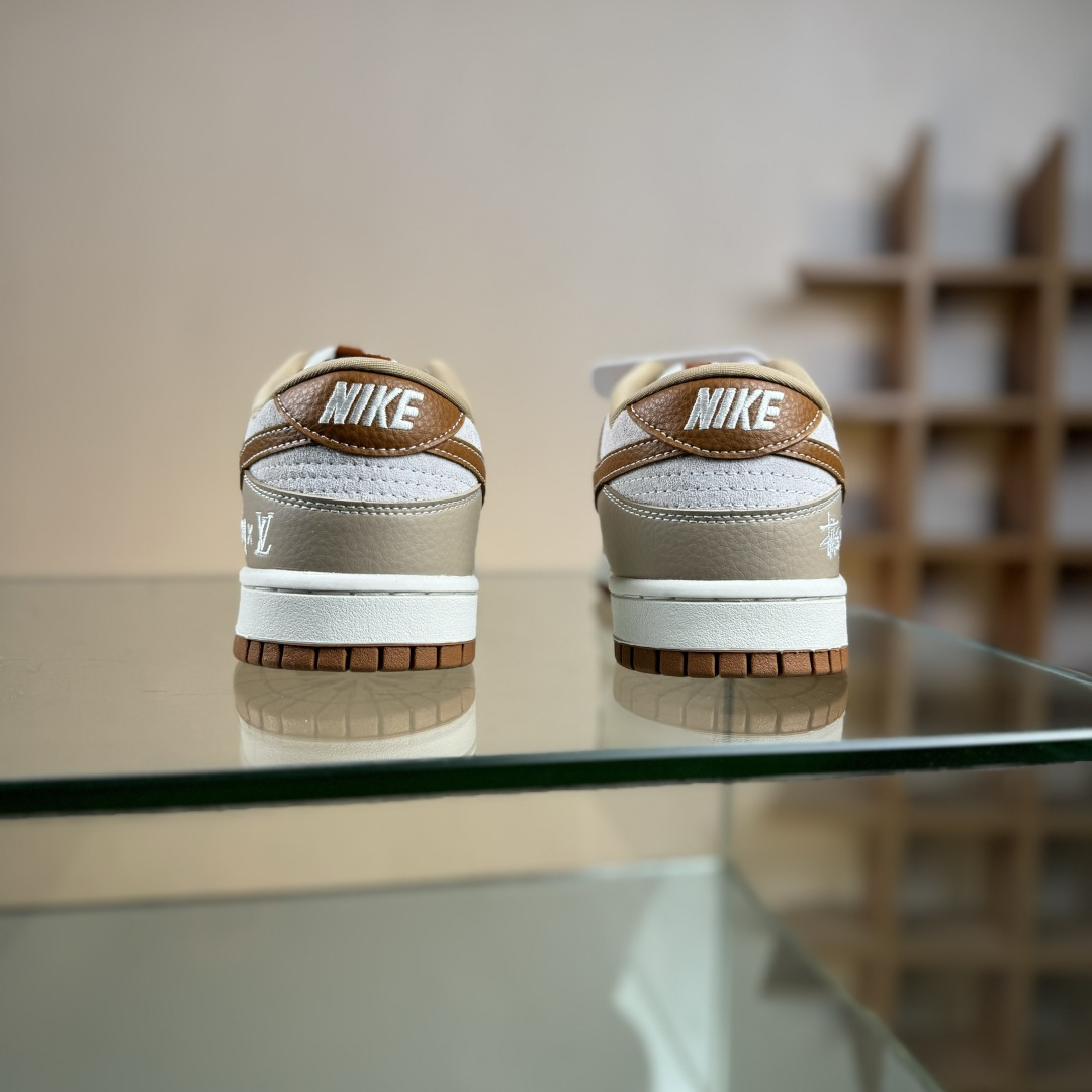 Nike SB Dunk Low 三方联名 卡其棕 高端定制 低帮休闲板鞋 SG6688-005