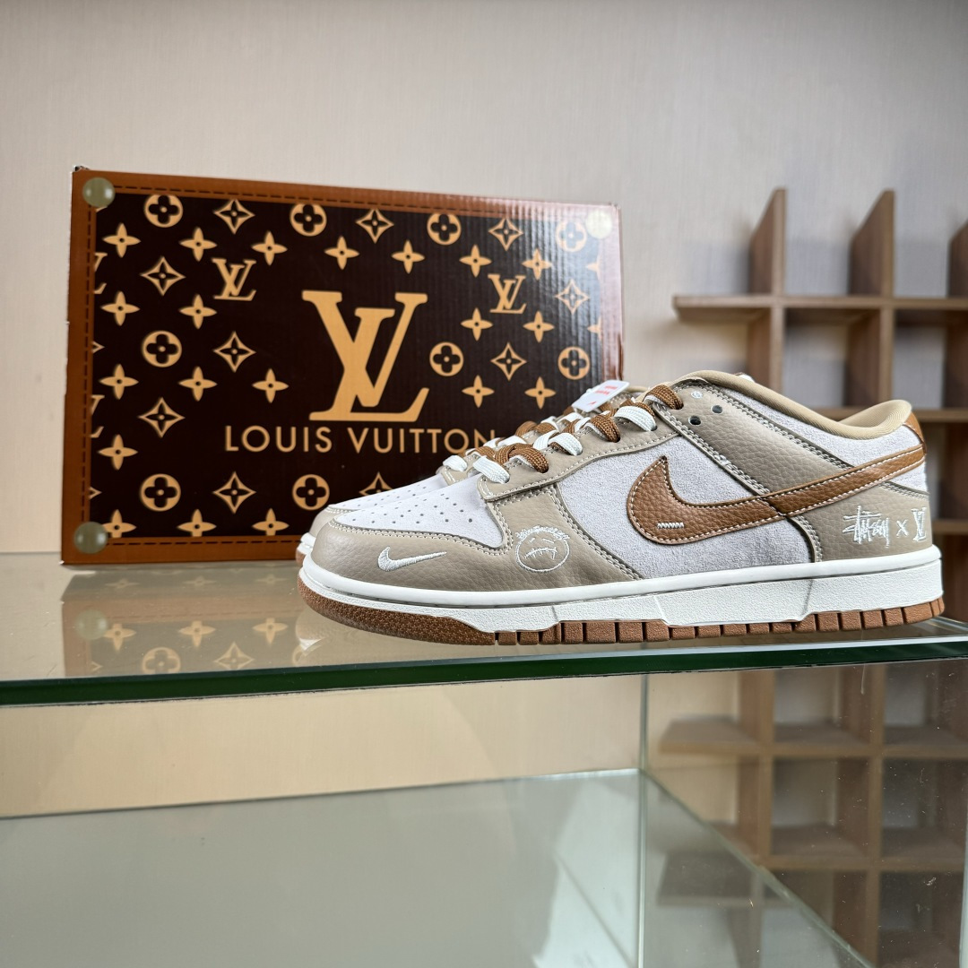 Nike SB Dunk Low 三方联名 卡其棕 高端定制 低帮休闲板鞋 SG6688-005