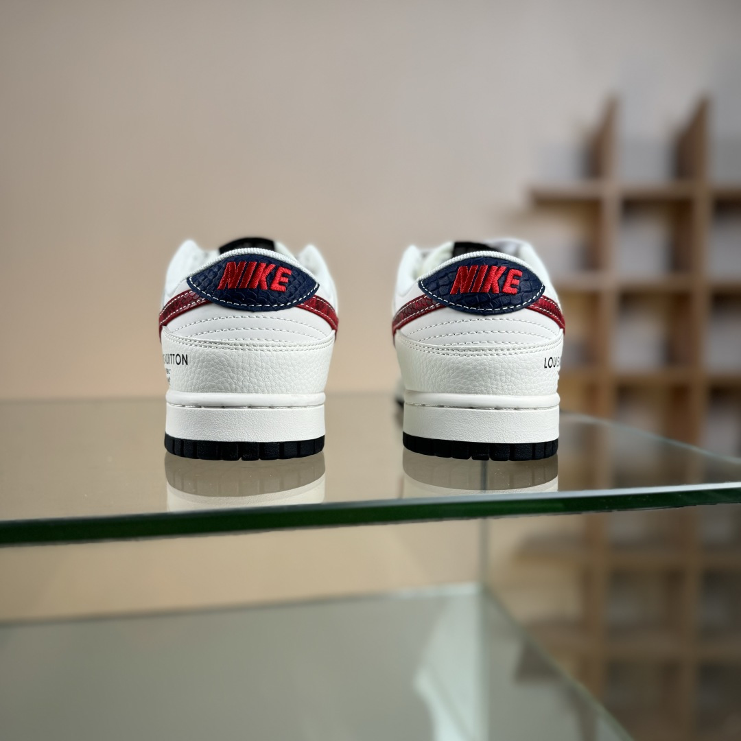 Nike SB Dunk Low LV联名 暗红勾 周年高端定制 低帮休闲板鞋 XS6089-627