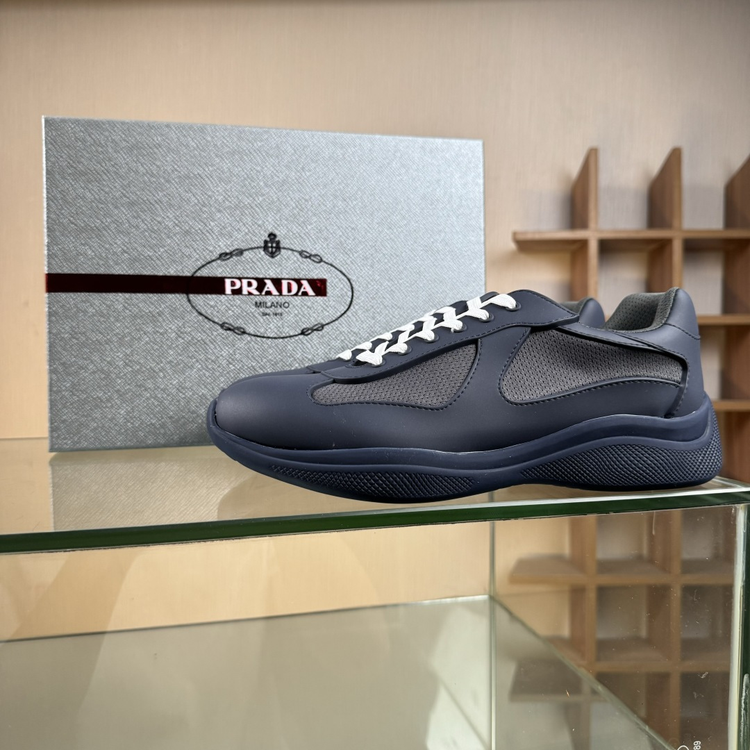 420 最新配色 Prada普拉达 情侣皮鞋 小白鞋 运动鞋