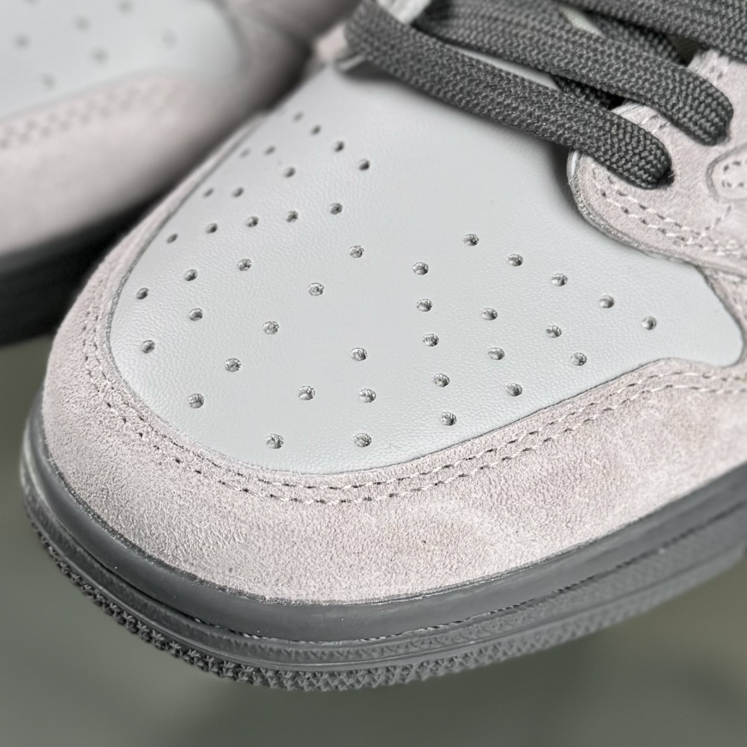 280 Travis Scott x Fragment Design x Air Jordan 1 Low SP AJ1 乔1LV联名 翻毛灰勾 低帮文化休闲板鞋 DZ5899-040