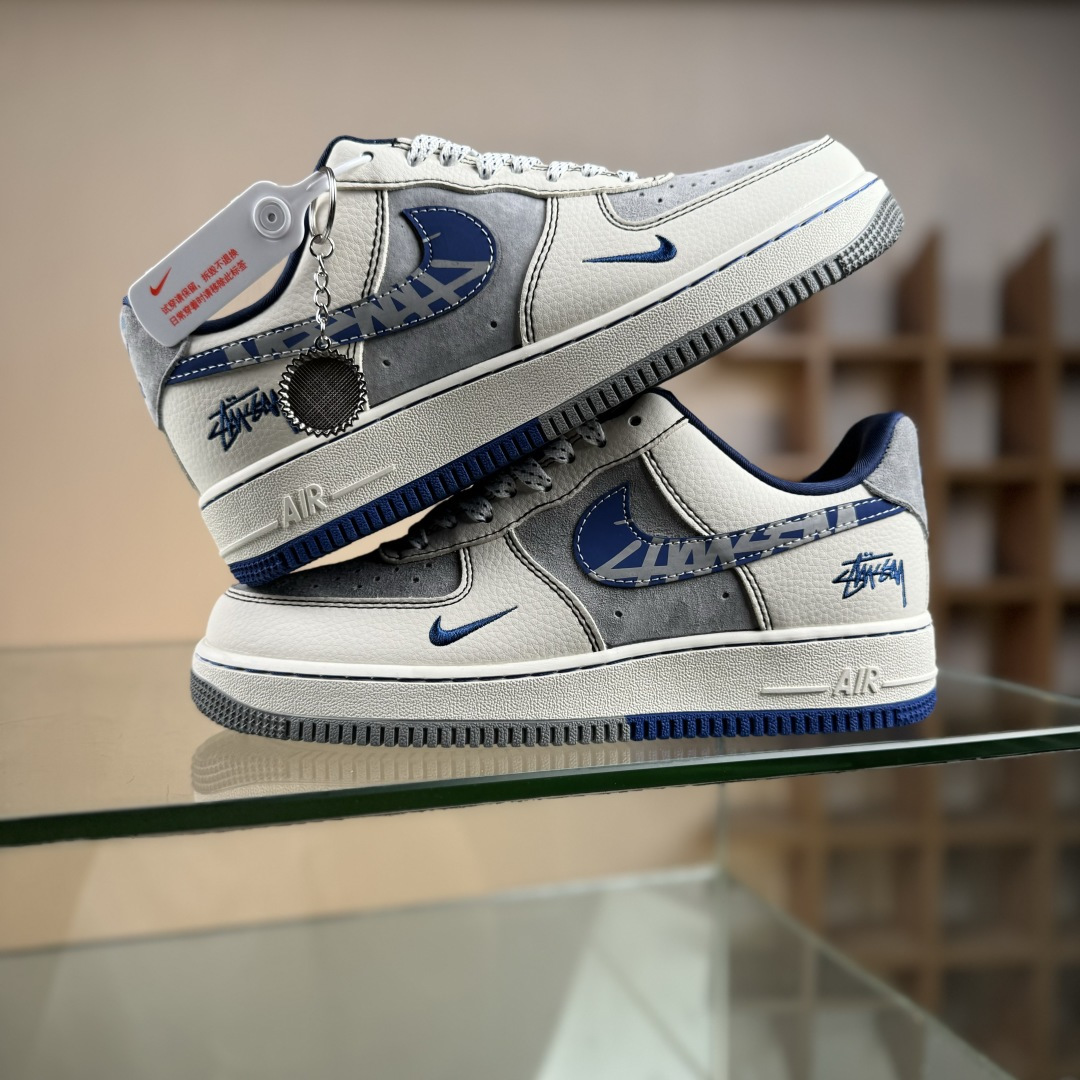 260 Nike Air Force 1'07 Low 斯图西 双拼花蓝勾 空军一号低帮休闲板鞋 XL1979-123-Chinese UA Cheap High Quatity Brand Clothes Bags handbags Sneakers wholesale wholesaler seller from China Factory suppliers Fashion Clothing Shoes best Quality Beautiful Price 260 Nike Air Force 1'07 Low 斯图西 双拼花蓝勾 空军一号低帮休闲板鞋 XL1979-123