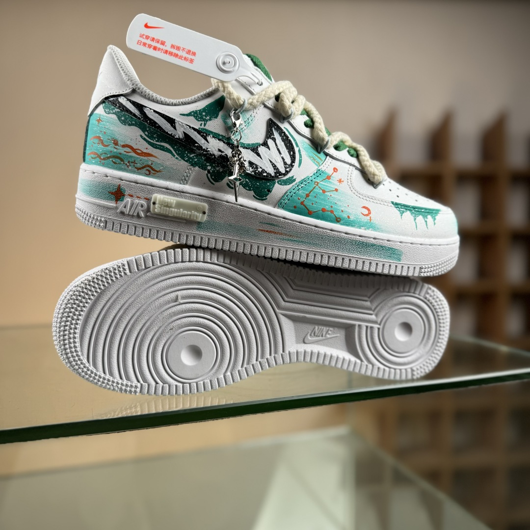 260 Nike Air Force 1'07 Low ”Aquarius” 手绘涂鸦 十二星座系列 金牛座 空军一号低帮休闲板鞋