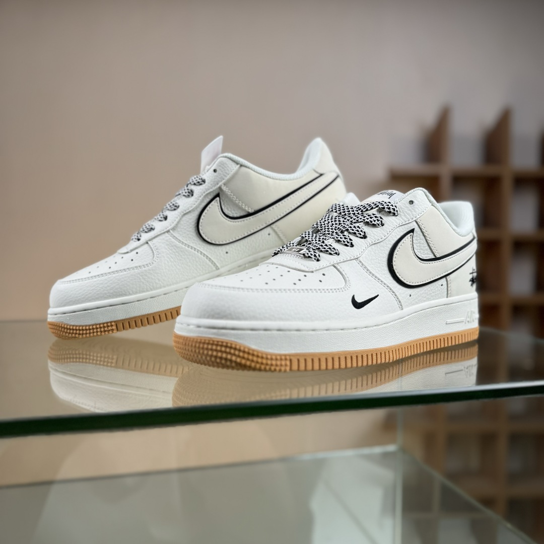 260 Nike Air Force 1'07 WB 斯图西联名 米白满天星 空军一号低帮休闲板鞋 CS5288-055