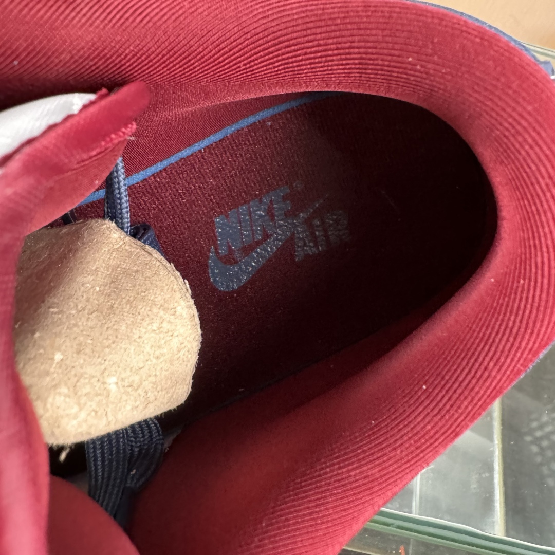 280 Nike Jordan Air Jordan 1“Supreme联名——暗灰蓝” 高端定制 低帮 复古 减震 防滑 耐磨 篮球鞋 QG1988-015