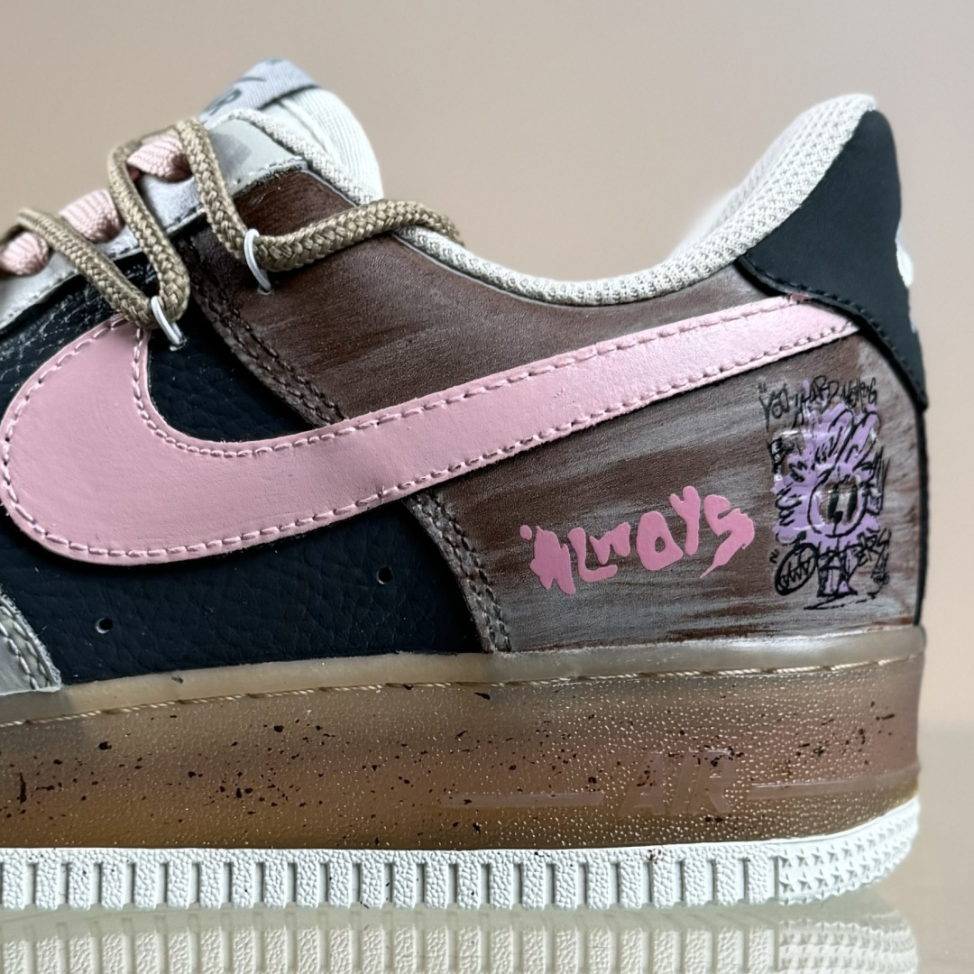 Nike Air Force 1'07 Low ”Mist Powder Diary” 手绘涂鸦 雾粉日记 空军一号低帮休闲板鞋 CW1888-680