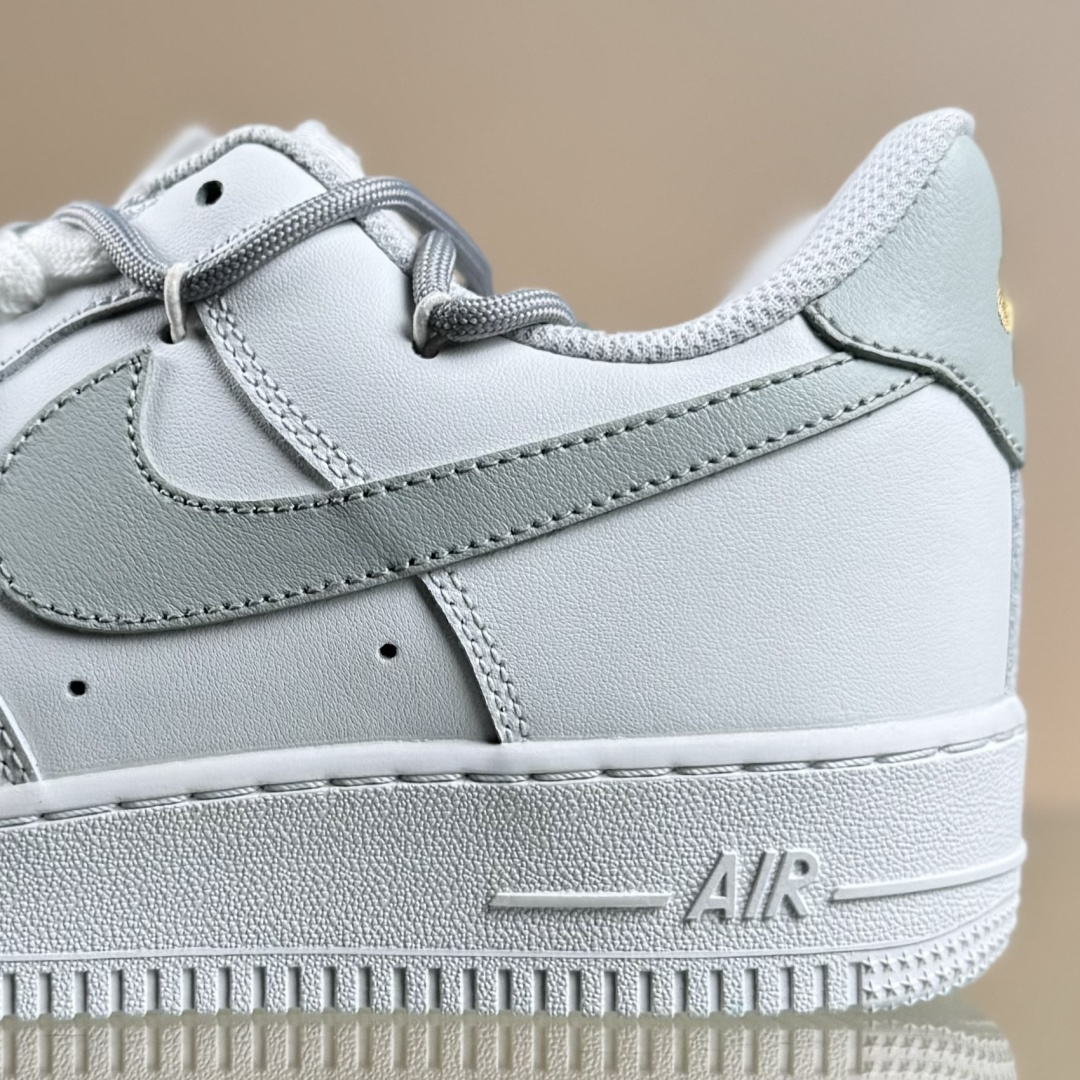 Nike Air Force 1'07 Low 白灰金双钩 空军一号低帮休闲板鞋 CZ0170-106