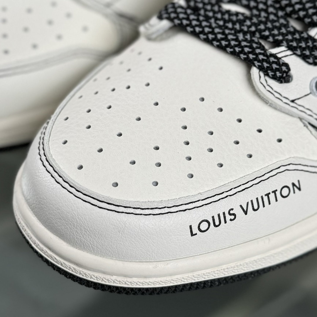 Travis Scott x Fragment Design x Air Jordan 1 Low SP AJ1 乔1LV联名 黑线涂鸦勾 低帮文化休闲板鞋 XS7089-616