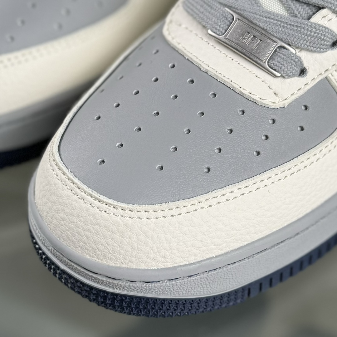 260 Nike Air Force 1'07 Low 猿人头BaPe联名 米灰蓝 空军一号低帮休闲板鞋 SM6668-111