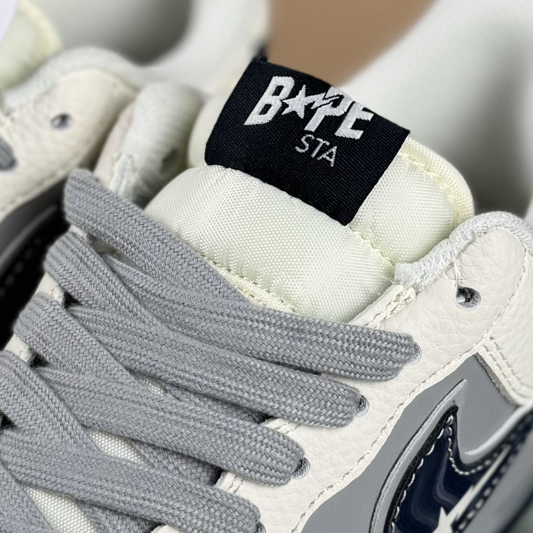 260 Nike Air Force 1'07 Low 猿人头BaPe联名 米灰蓝 空军一号低帮休闲板鞋 SM6668-111