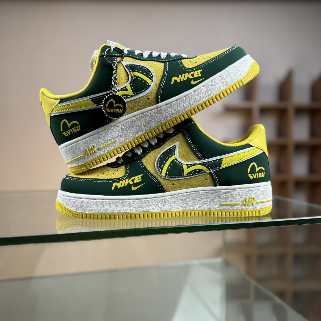260 Nike Air Force 1'07 Low 草绿黄 空军一号低帮休闲板鞋 SY1388-008