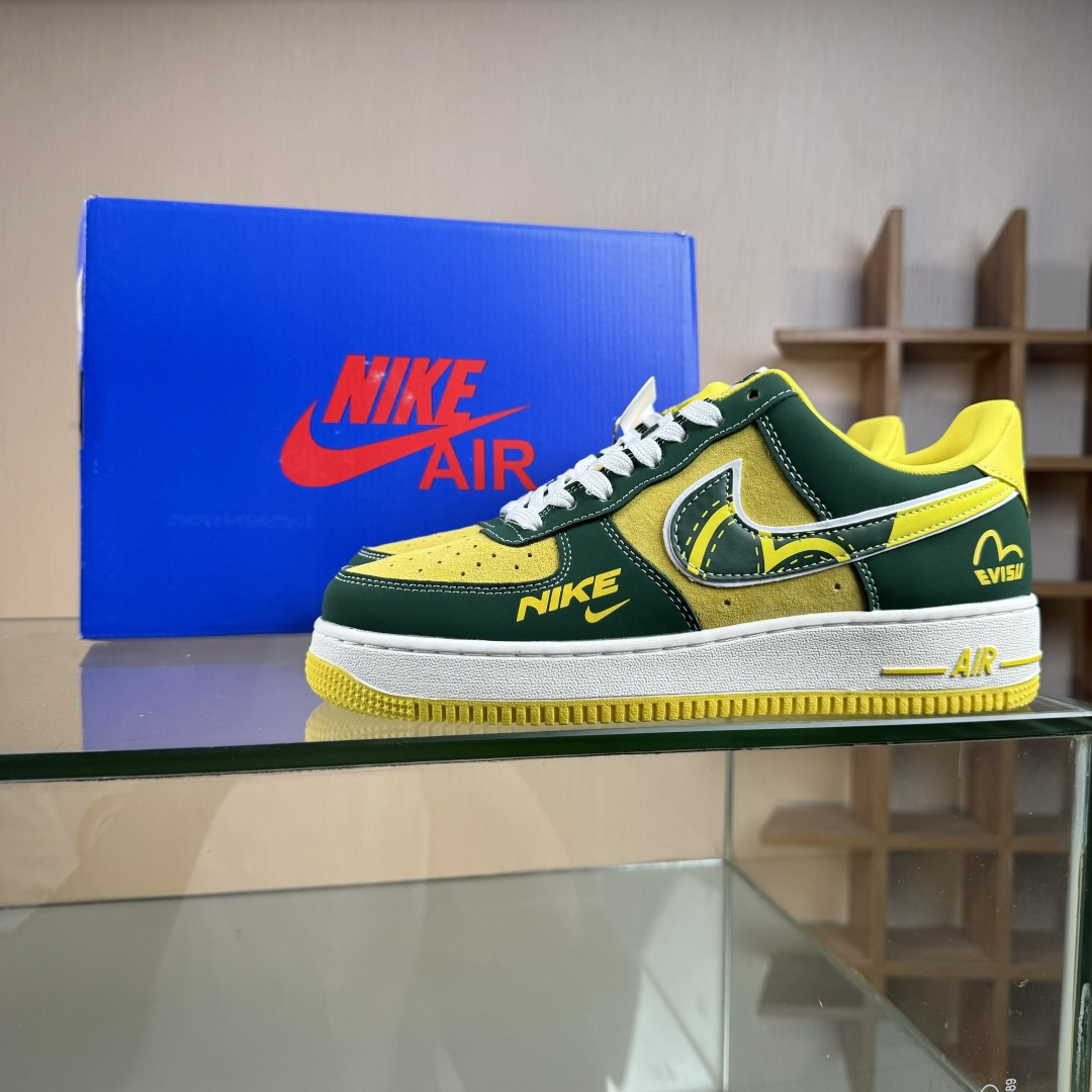 260 Nike Air Force 1'07 Low 草绿黄 空军一号低帮休闲板鞋 SY1388-008