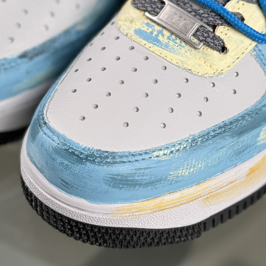 Nike Air Force 1'07 Low ”Mist Blue Hero” 手绘涂鸦 雾蓝英雄 空军一号低帮休闲板鞋 ZG0088-228
