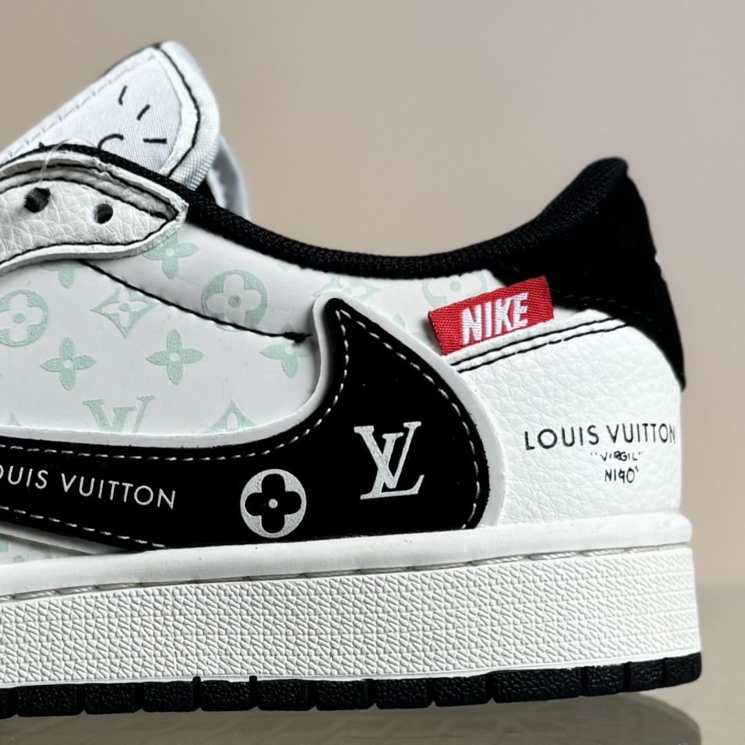 280 Travis Scott x Fragment Design x Air Jordan 1 Low OG SP AJ1 乔1 LV联名 黑勾红标 低帮文化休闲板鞋 CX5050-Y30
