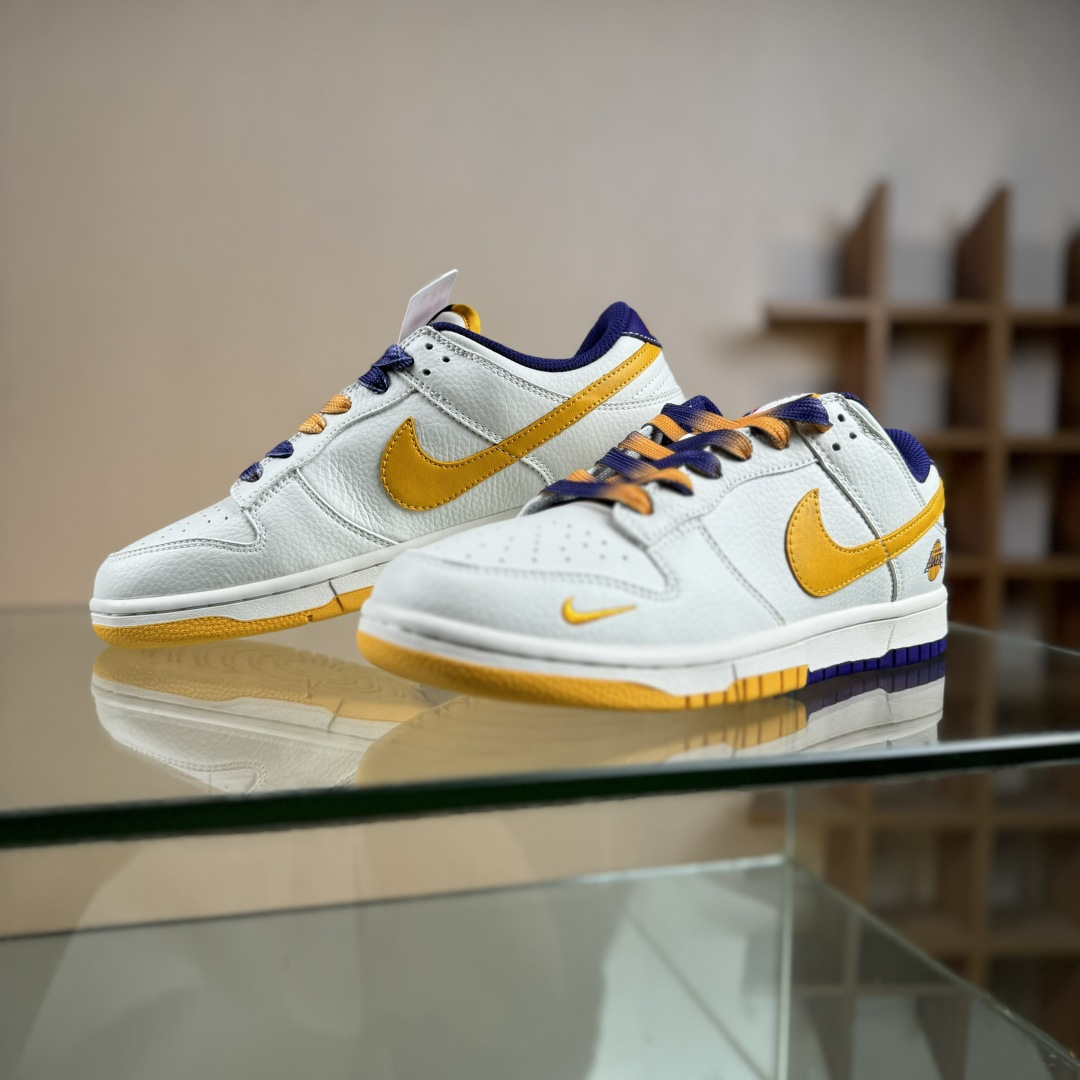 280 Nike SB Dunk Low NBA联名 紫金湖人 周年高端定制 低帮休闲板鞋 CS1688-107