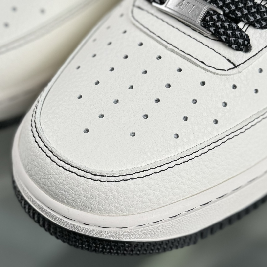 260 Nike Air Force 1'07 Low LV联名 印花米黑勾 空军一号 低帮休闲板鞋 HH7518-080