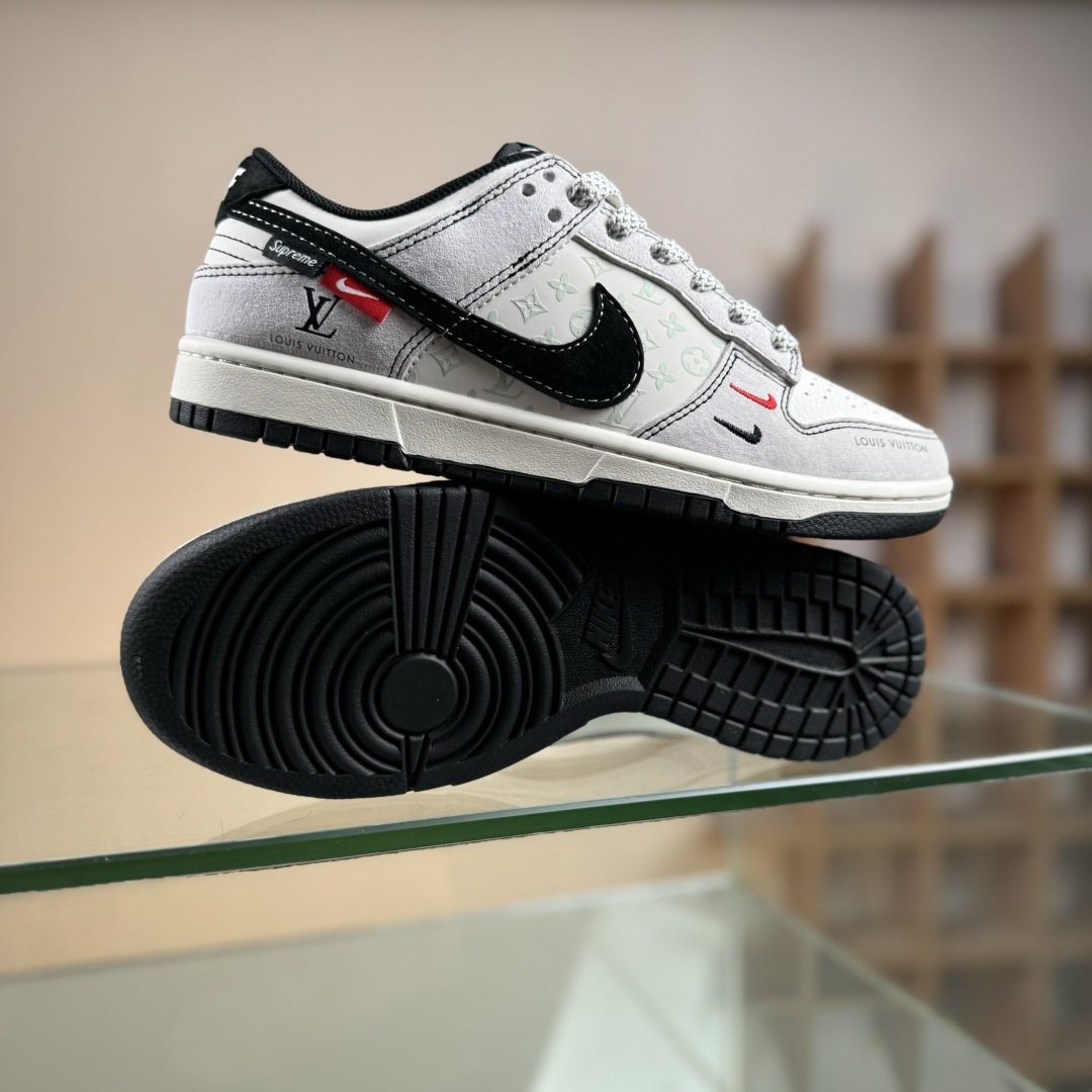 280 Nike SB Dunk Low LV联名 灰猪八红黑小勾 周年高端定制 低帮休闲板鞋 CX5050-Y11