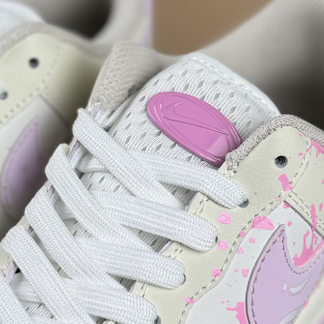 Nike Air Force 1'07 Low ”Purple Pink Sweet Painting” 手绘涂鸦 紫粉甜绘 空军一号 低帮休闲板鞋 FB1839-122