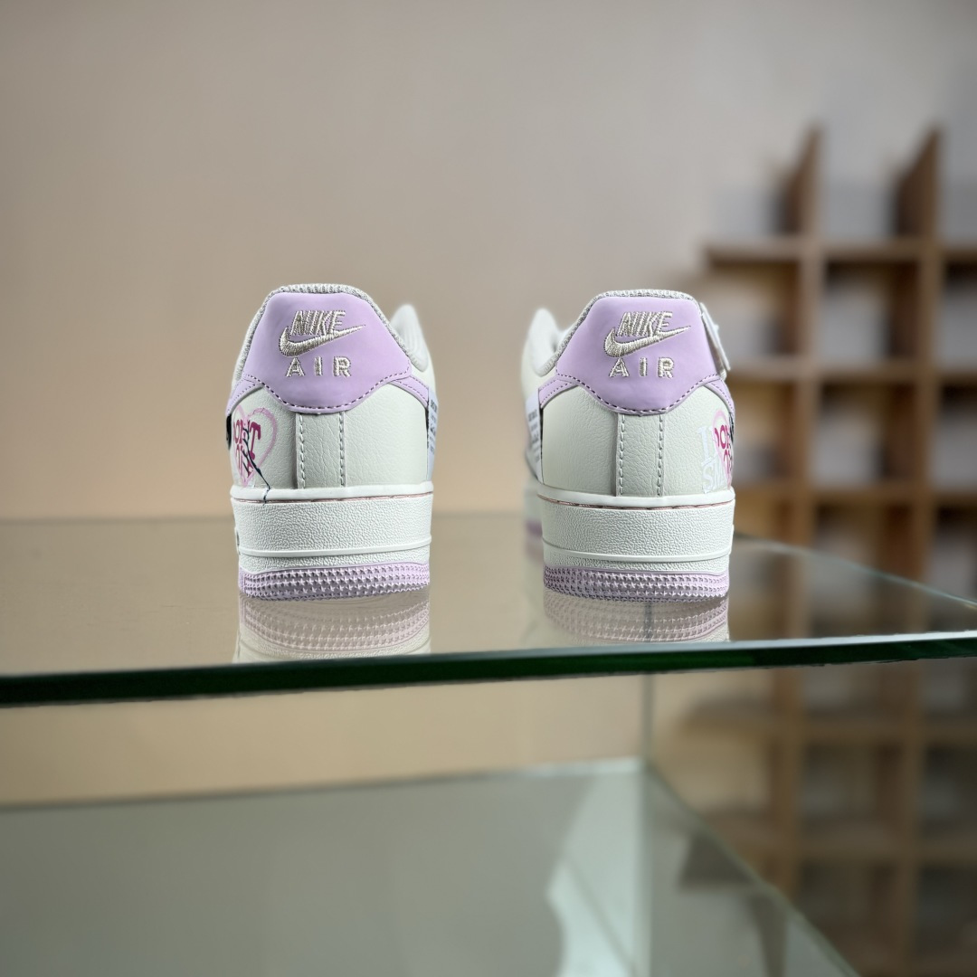 Nike Air Force 1'07 Low ”Purple Pink Sweet Painting” 手绘涂鸦 紫粉甜绘 空军一号 低帮休闲板鞋 FB1839-122