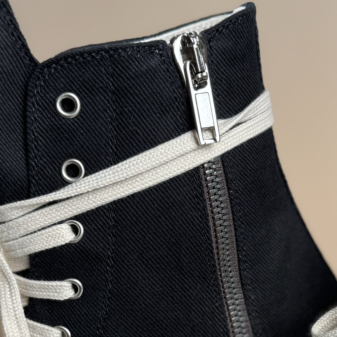 500 RO / Rick Owens DRKSHDW 瑞克·欧文斯圆头系带 轻便 高帮帆布鞋