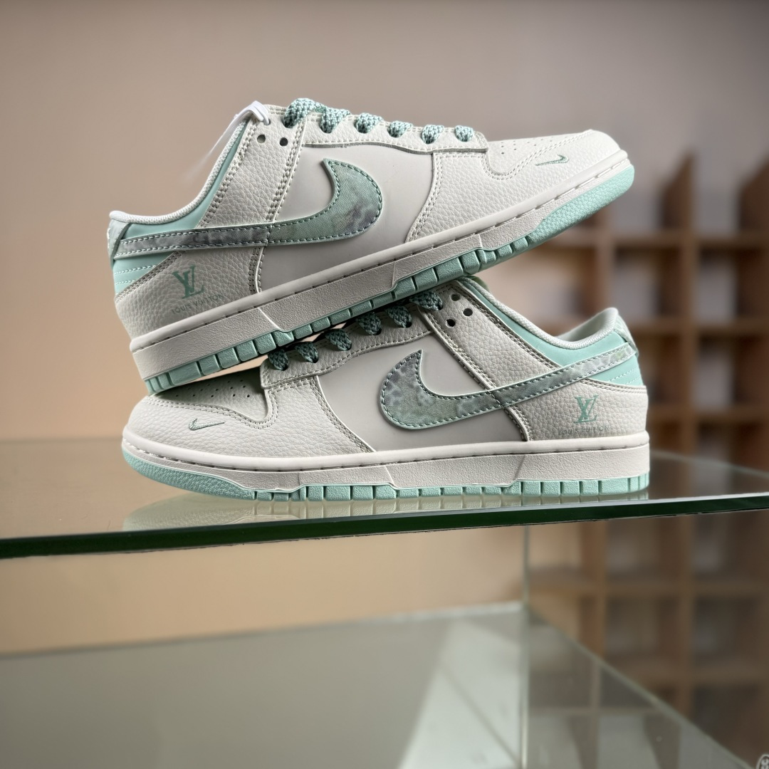 Nike SB Dunk Low LV联名 薄荷绿 周年高端定制 低帮休闲板鞋 XS6089-628