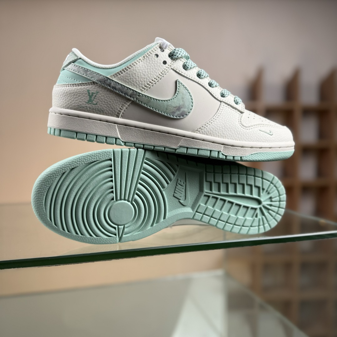 Nike SB Dunk Low LV联名 薄荷绿 周年高端定制 低帮休闲板鞋 XS6089-628