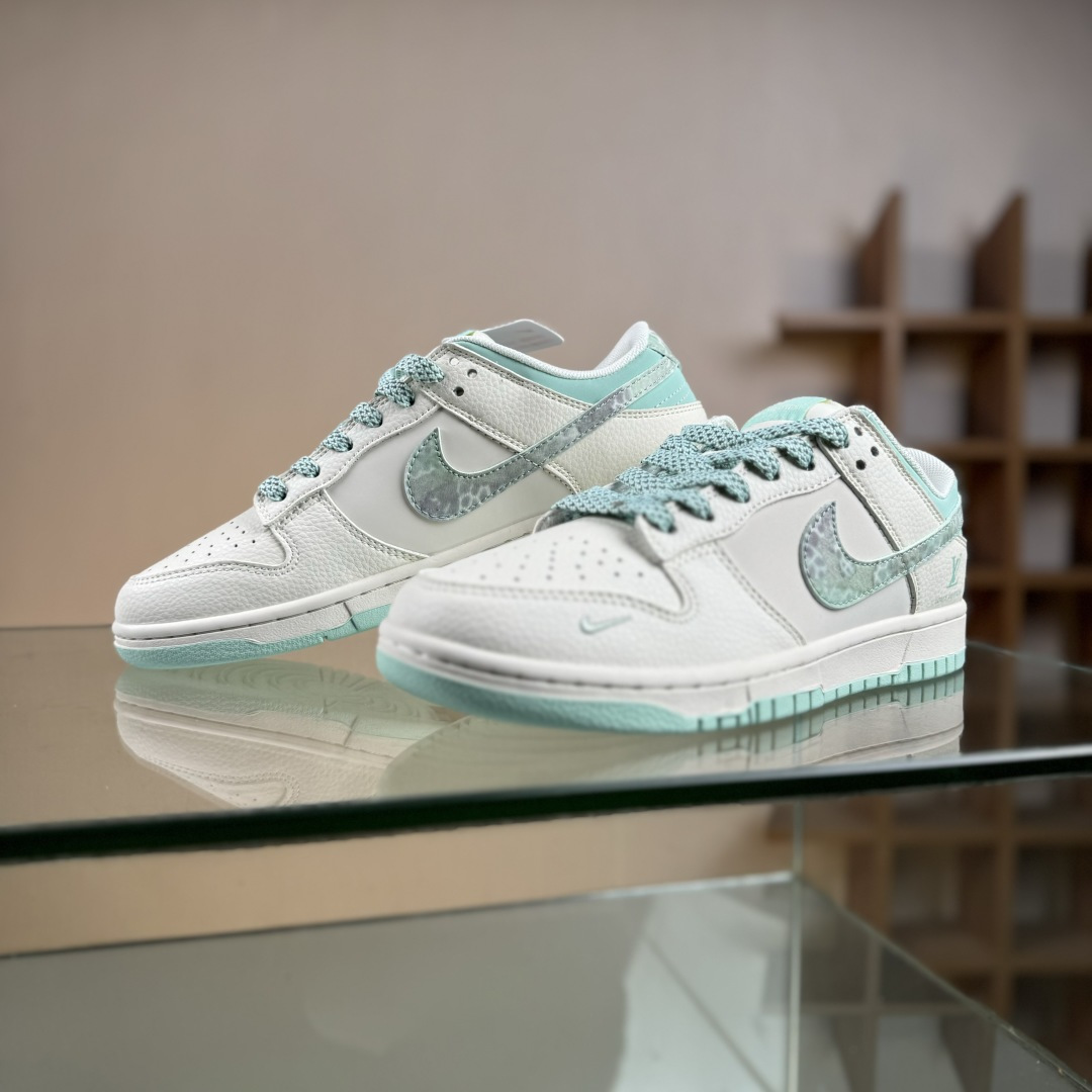 Nike SB Dunk Low LV联名 薄荷绿 周年高端定制 低帮休闲板鞋 XS6089-628