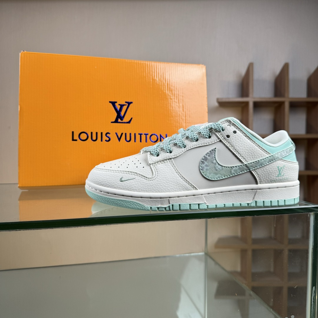 Nike SB Dunk Low LV联名 薄荷绿 周年高端定制 低帮休闲板鞋 XS6089-628